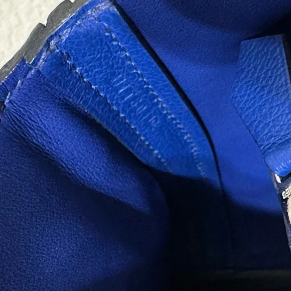 Hermes 24/24 Mini 21 Blue Royal Palladium Hardware U Stamp 2022 Retail $10,600 - Picture 13 of 17